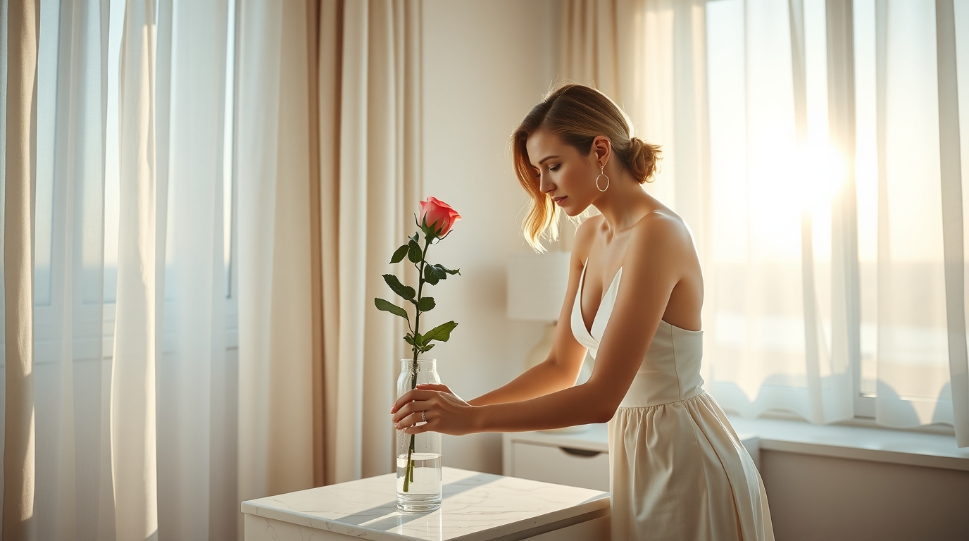 Стеклянные декоративные вазы